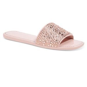 Kate Spade Pink Glitter Sophisticated sandal Slides Size 6.5